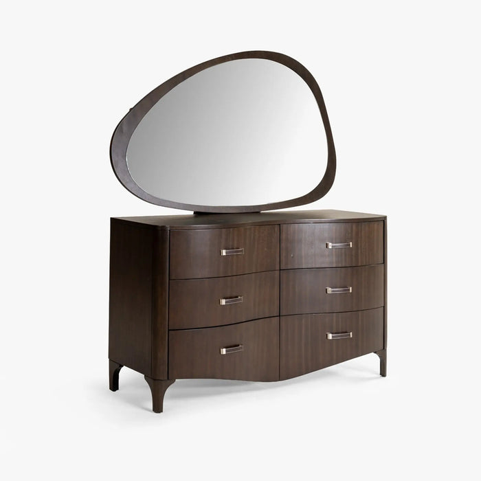 Piers Dresser with Mirror Brown