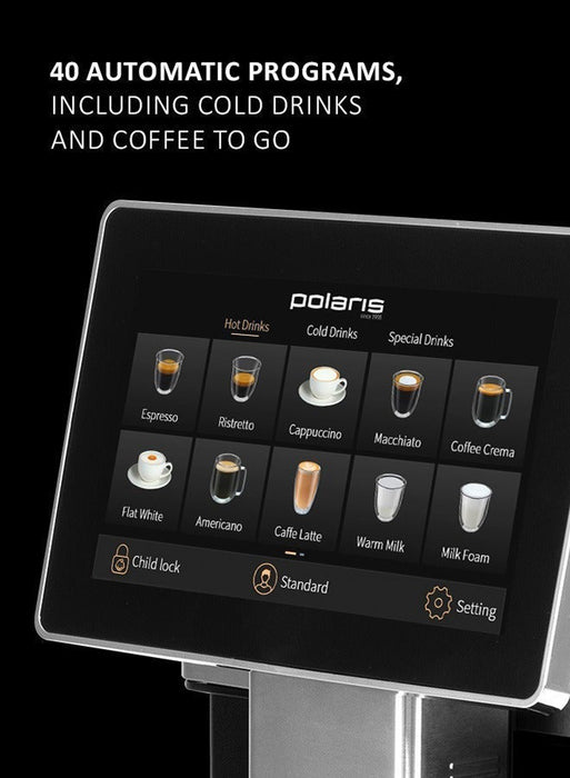 Polaris PACM 2081AC Coffee Machine Black