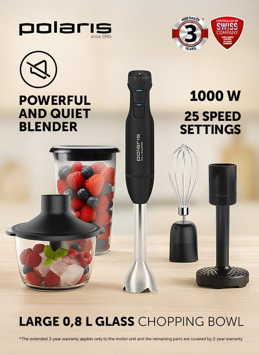 Polaris PHB 1017GL Hand Blender Black