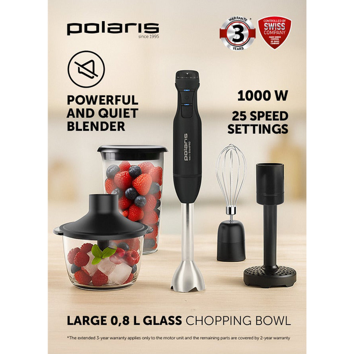Polaris PHB 1017GL Hand Blender Black Polaris