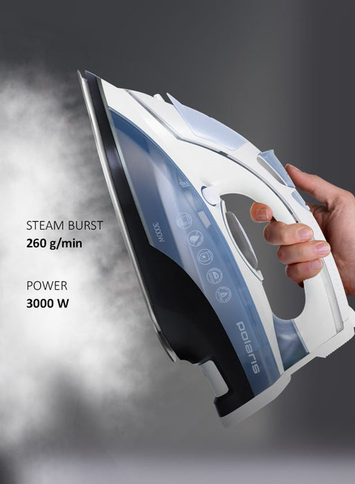 Polaris PIR 3074 SG Steam Iron WHT/BLU