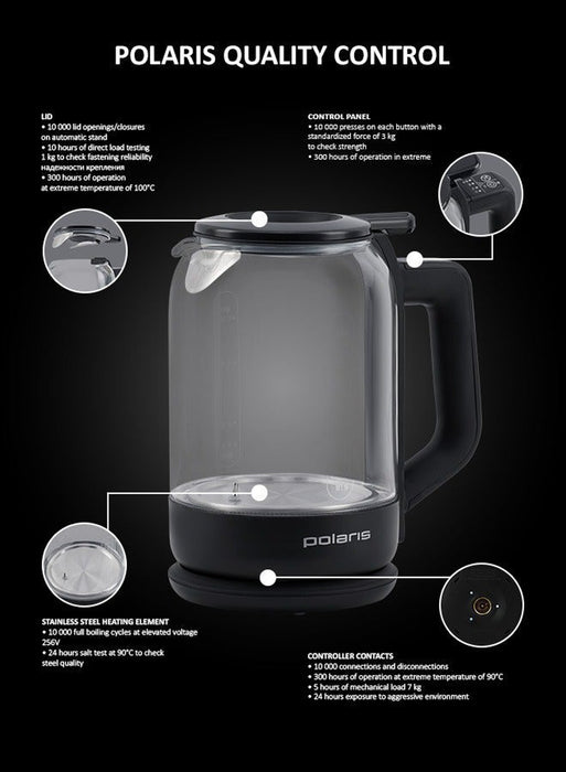Polaris PWK 1712CGLD WIFI Kettle Glass