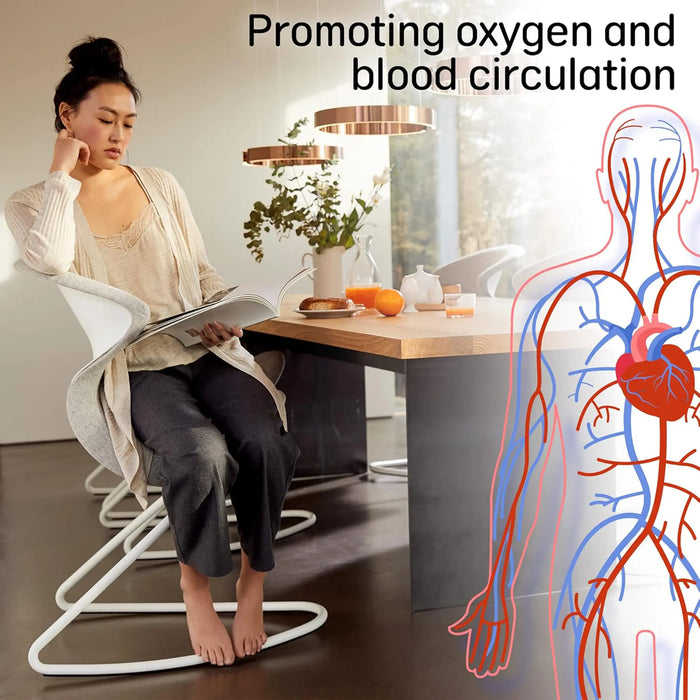 Aeris Oyo Ergonomic Chair for Home & Office, Modern Design, Comfortable Seating for Workspaces, Living Rooms and Meeting Areas - Black