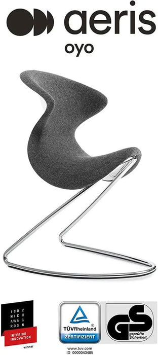 Aeris Oyo Ergonomic Chair for Home & Office, Modern Design, Comfortable Seating for Workspaces, Living Rooms and Meeting Areas - Blue