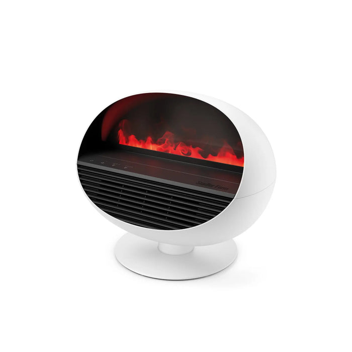 Stadler Form Erik Fan Heater Aroma Diffuser & Electric Fireplace 3-in-1 Swiss Design Fireplace Effect 4 Colours Led Remote Control Efficient Temperature Control White 2 Years Warranty + Local Support