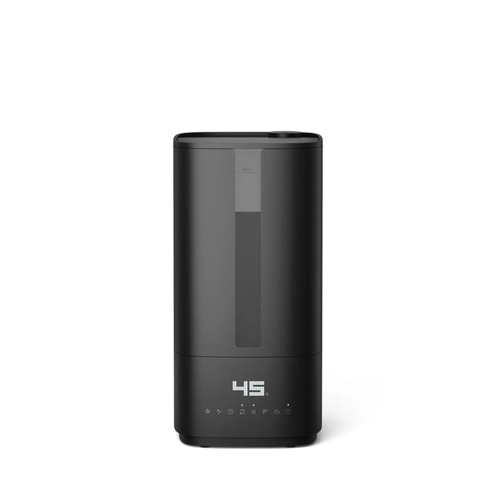 Stadler Form Humidifier Oliver, Large Rooms up to 60 m² Quiet, Small, Powerful, Room Humidifier, 6 Levels, Auto Mode LEDs Switchable Integrated UV lamp, Germ-free Mist, Black