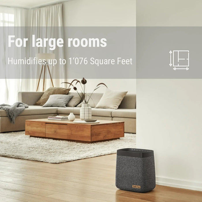 Stadler Form Karl Swiss Design Smart Humidifier for Rooms up to 100m² 4 Liter Water Tank WiFi App Control Low Power Use Top Fill 4 Humidity Levels Silent-Operation 2-Year Warranty + Local Support
