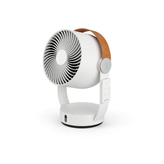 Stadler Form Leo Swiss Design 3D Air Circulator Fan, White – Horizontal & Vertical Oscillation, 8m Wind Reach, Magnetic Remote Holder, Powerful & Quiet, 2-Year Warranty + Local Support
