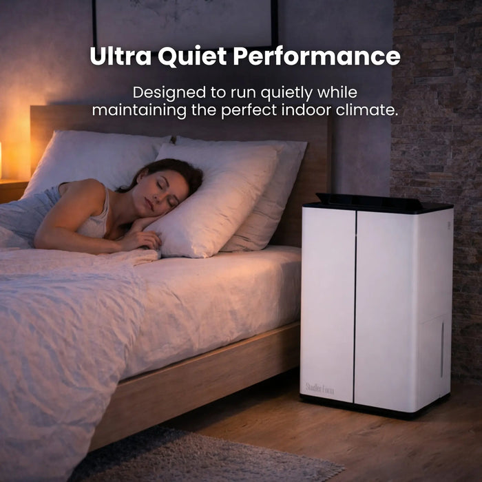 Stadler Form Lukas Dehumidifier 20L, Auto Mode, 24 Hours Dehumidification for Large Rooms up to 70 m², Optional Air Purification, WiFi Control, Quick Laundry Drying Mode, Silent, 2 Years Warranty