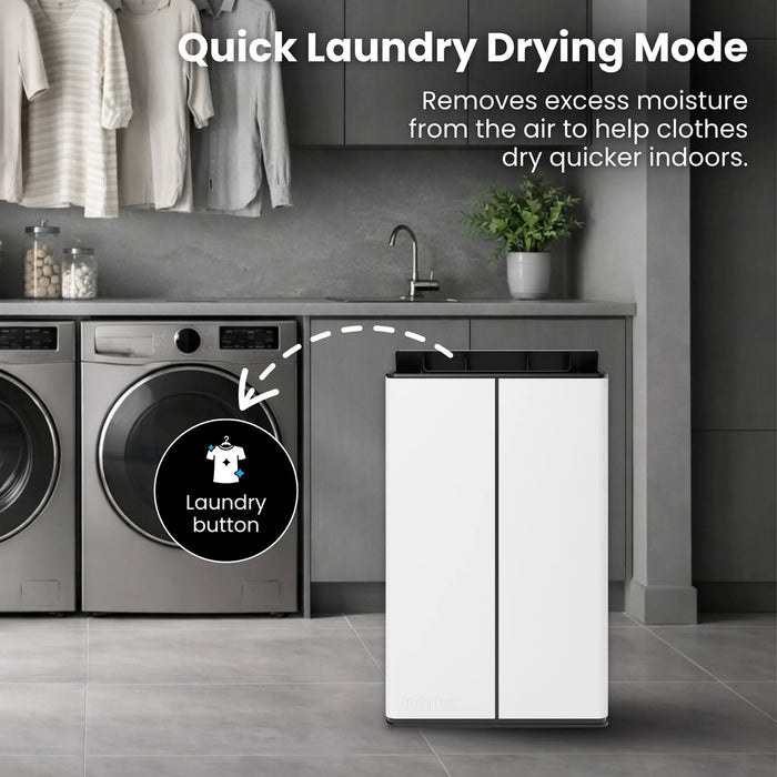Stadler Form Lukas Dehumidifier 20L, Auto Mode, 24 Hours Dehumidification for Large Rooms up to 70 m², Optional Air Purification, WiFi Control, Quick Laundry Drying Mode, Silent, 2 Years Warranty