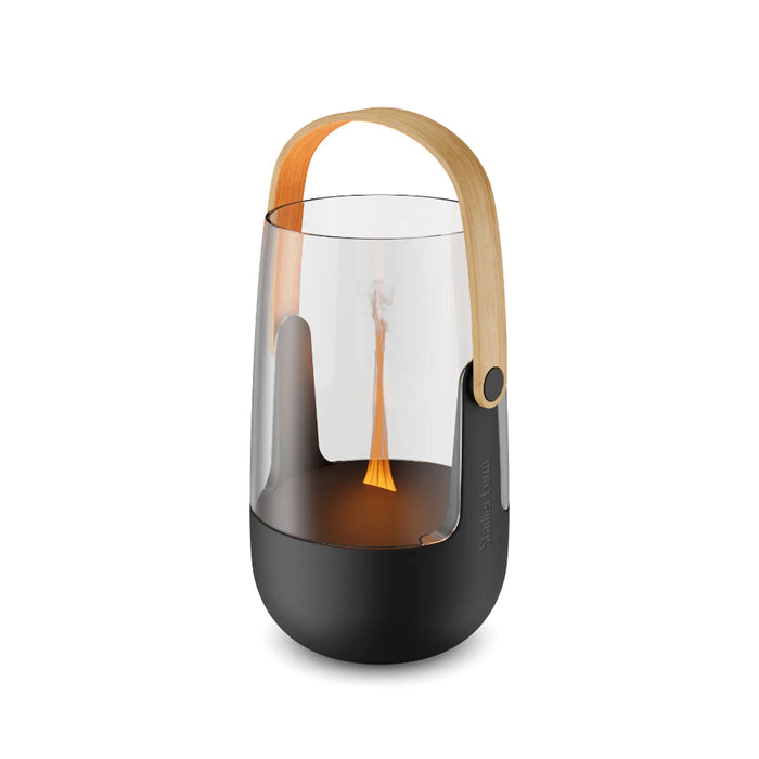Stadler Form Sophie Little Swiss Design Aroma Diffuser & Lantern Black – Bamboo Handle, Flame Effect, Essential Oil Diffuser, Indoor/Outdoor Use, Up to 7H Battery, 2-Year Warranty + Local Support