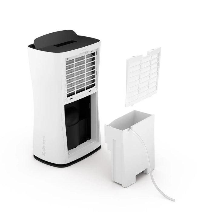 Stadler Form Theo Swiss Design Dehumidifier 10L per Day Silent Operation, for Home Office up to 40m² 2 Liter Water Tank, 1–7H Timer, Continuous Drainage 2-Year Warranty by Manufacturer + Local Support