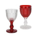 Red Wine 280ml by Fissman Drinkware Glass Set, Universal Glass,Classic Stemware Set,Perfect for,Wedding, Christmas, Dinner Date, Romantic Occcasion, Birthday And Party (Red+WhiteCombo) Fissman