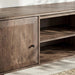 Rizoel Tv Unit Up To 70 Inches With 2 Door Solid Wood - Dark Oak Pan Home