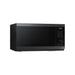 sleek Black samsung microwave oven on a white background