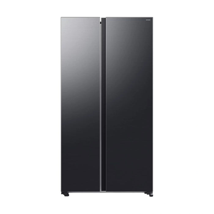 Samsung 655L Side-by-Side Refrigerator | AI Inverter Compressor | Mono Cooling | Counter Depth | Black Finish | RS70F65Q1F-AE