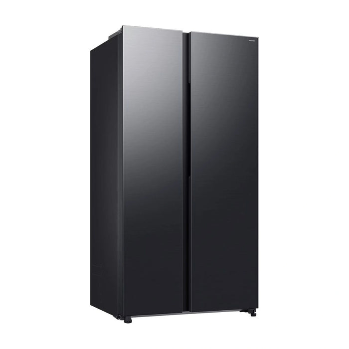 Samsung 655L Side-by-Side Refrigerator | AI Inverter Compressor | Mono Cooling | Counter Depth | Black Finish | RS70F65Q1F-AE
