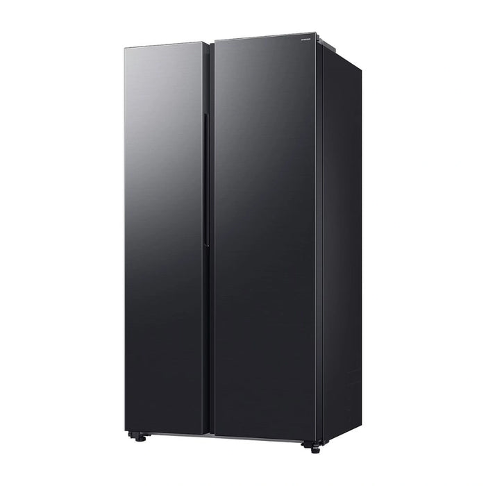 Samsung 655L Side-by-Side Refrigerator | AI Inverter Compressor | Mono Cooling | Counter Depth | Black Finish | RS70F65Q1F-AE