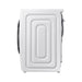 White washing machine on a white background