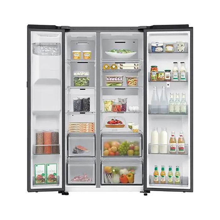 Samsung Bespoke AI Side-by-Side Net 591 L Refrigerator Family Hub |Black Doi
