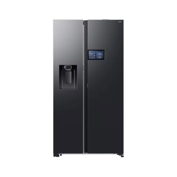 Samsung Bespoke AI Side-by-Side Refrigerator 9" LCD AI Home 615L Net Capacity| RS90F64D1F-AE | Black DOI