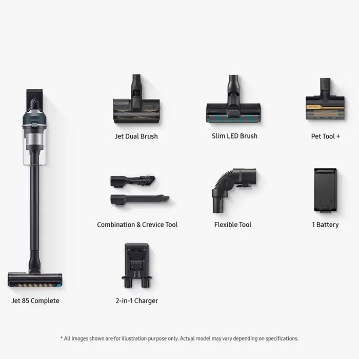 Samsung Bespoke Jet 85 | Cordless Stick Vacuum Cleaner | Blue | VS20C8524TB