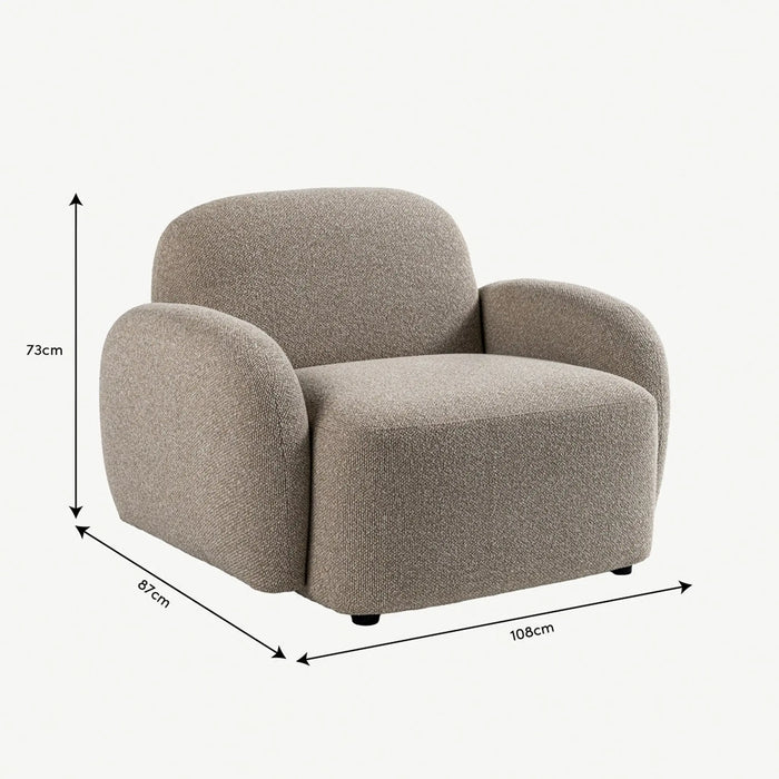 Sarera 1 Seater Sofa Beige