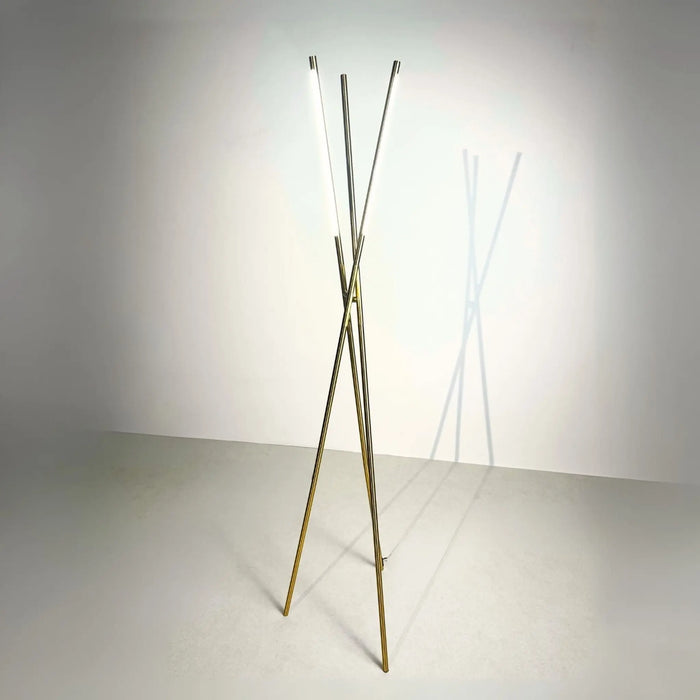 Adjustable LED Tripod Floor Lamp - Sleek Minimalist Design
