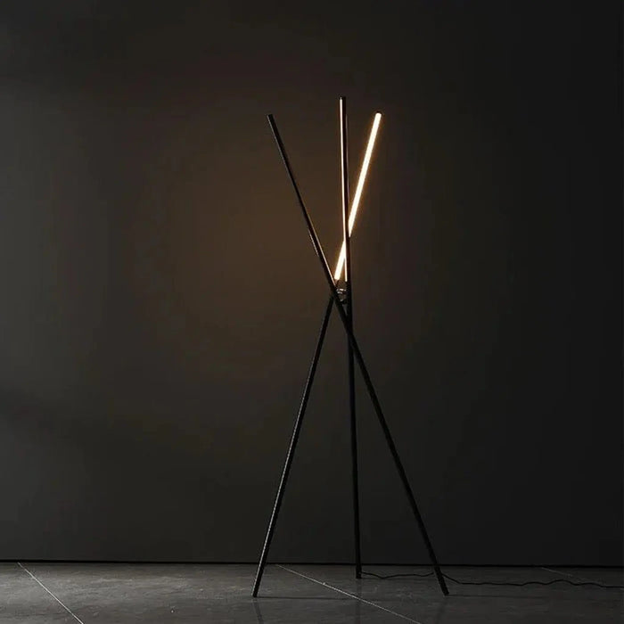 Adjustable LED Tripod Floor Lamp - Sleek Minimalist Design