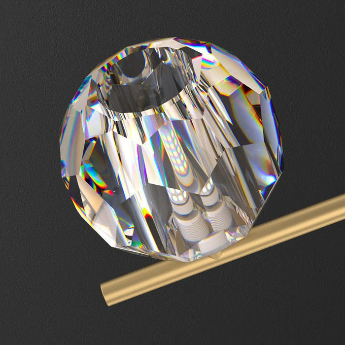 Diamond line dining chandelier