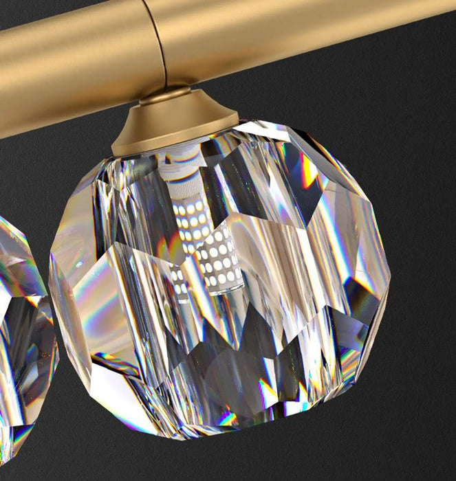 Diamond line dining chandelier