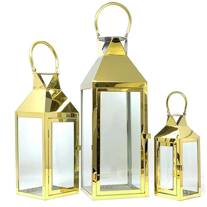 Fancy design lanterns set