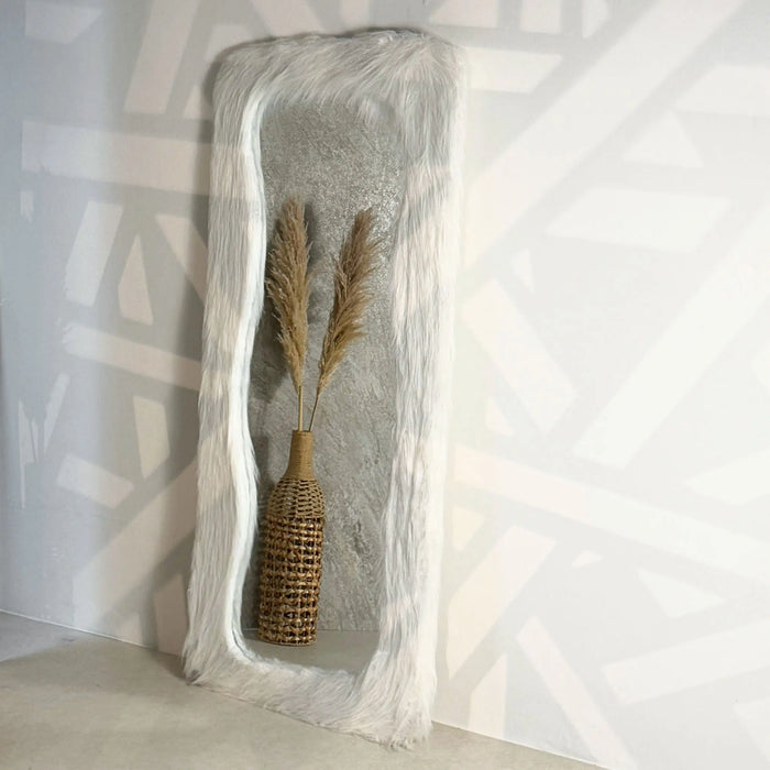 Faux fur full length Mirror