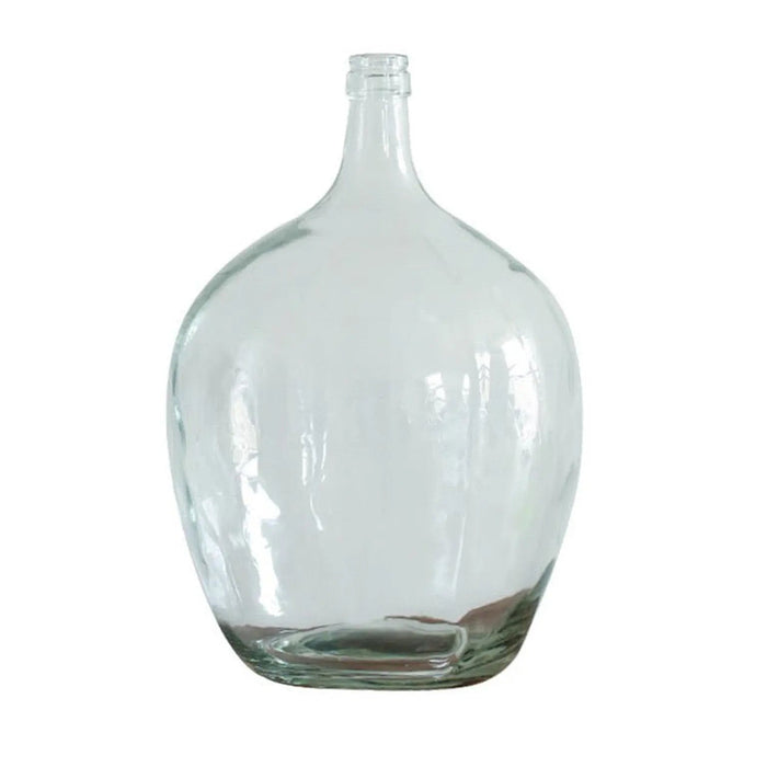 Large Clear Glass Floor Vase