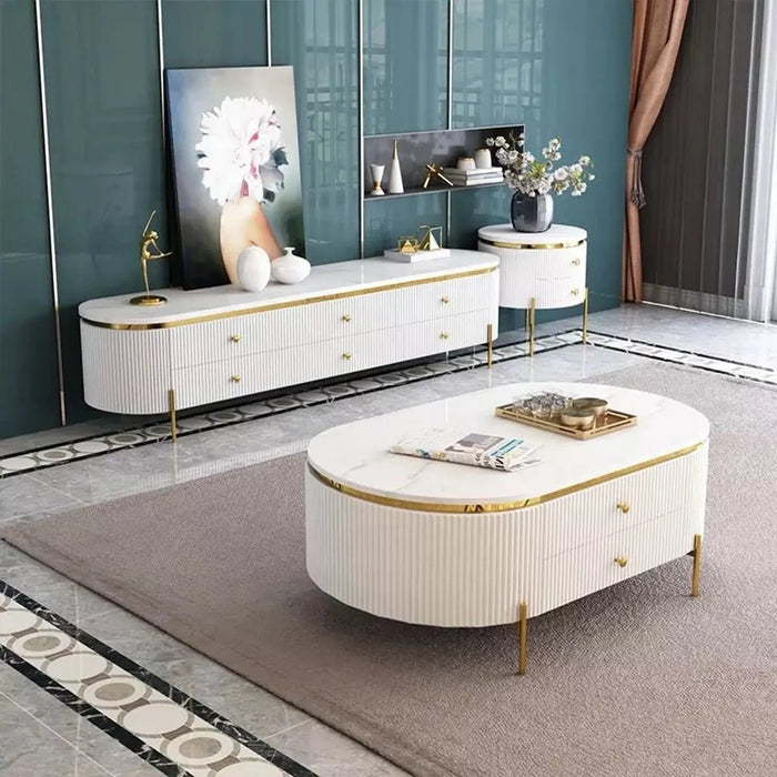 Lin marble coffee table