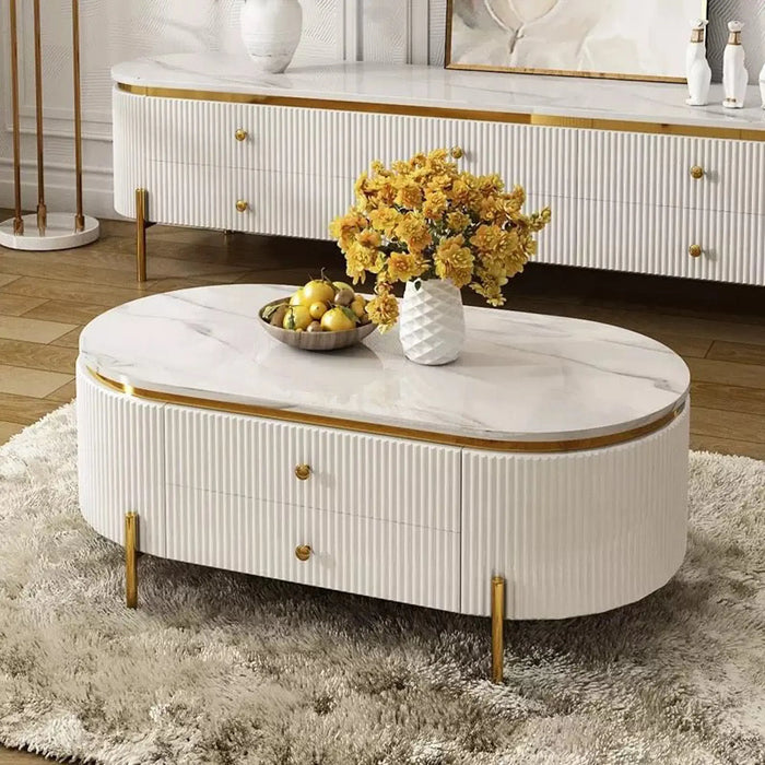 Lin marble coffee table