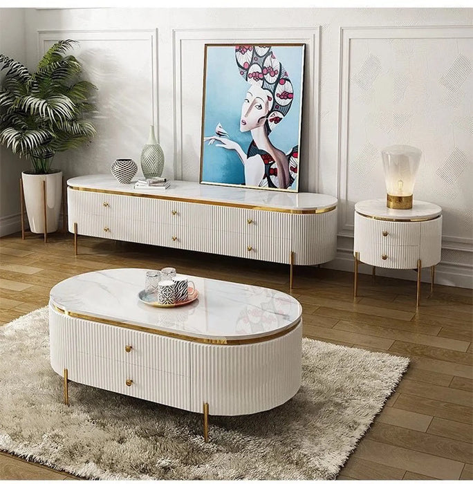 Lin marble coffee table