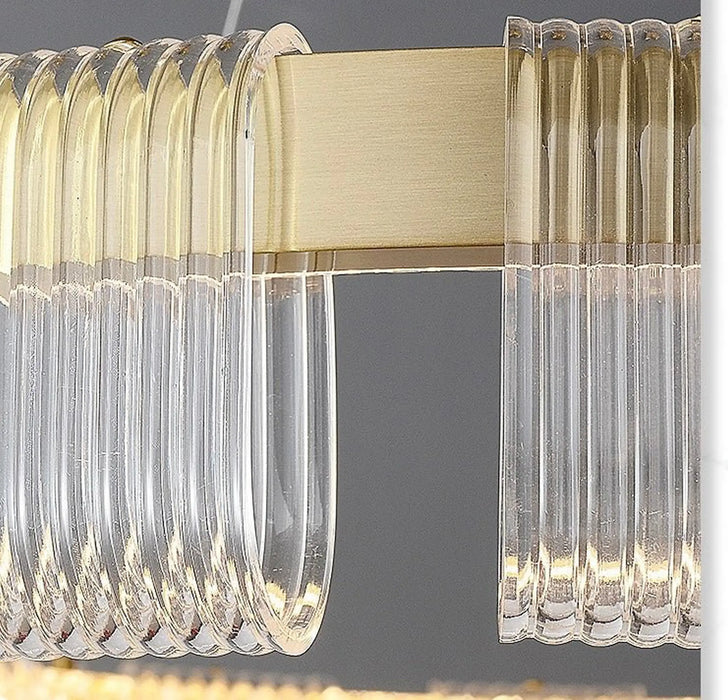 Lumière Halo Acrylic Ring Chandelier
