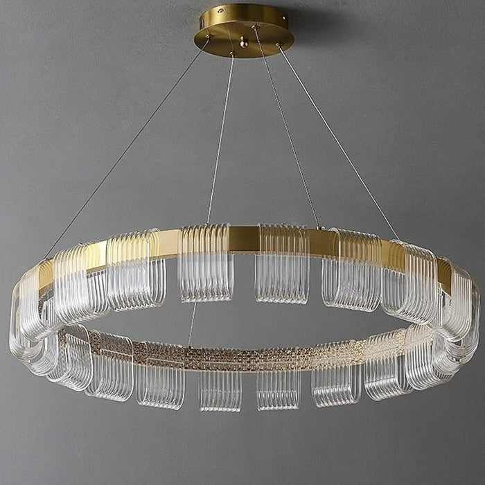 Lumière Halo Acrylic Ring Chandelier