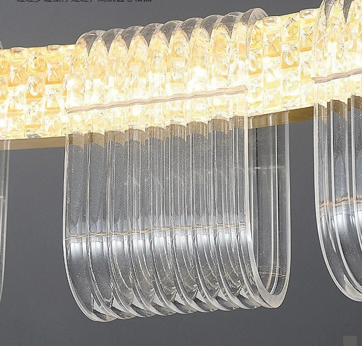 Lumière Halo Acrylic Ring Chandelier