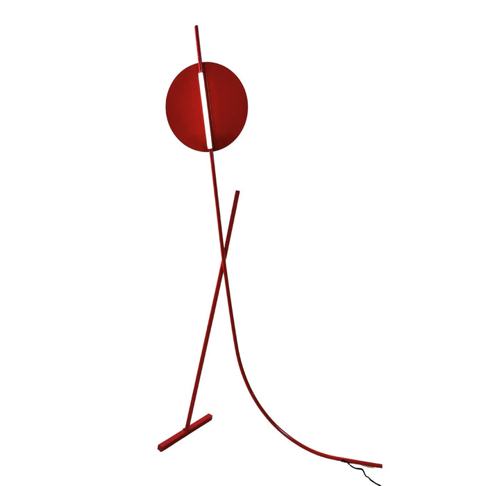 Lumisculpt LED red Floor Lamp – Warm White Glow