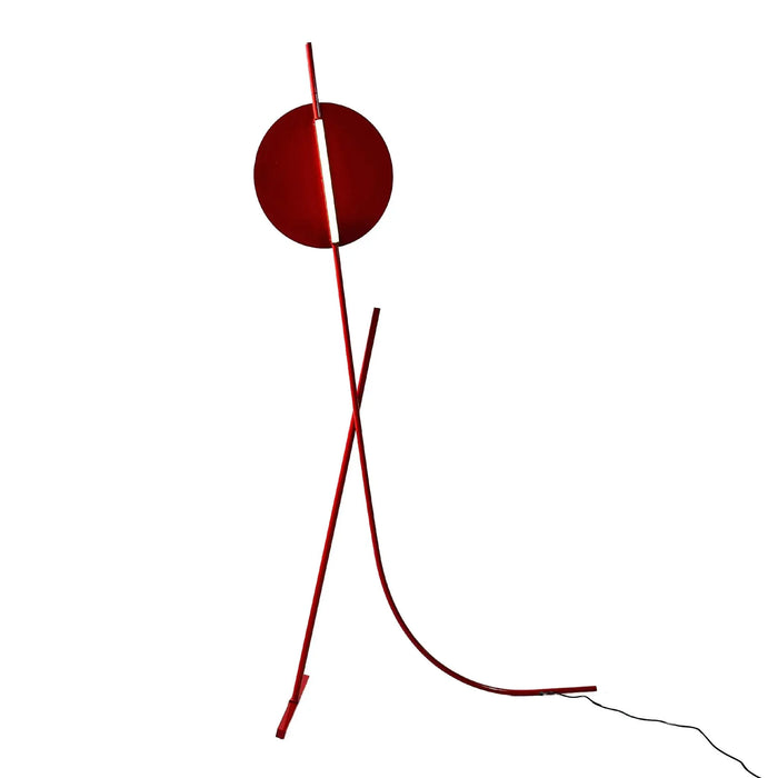 Lumisculpt LED red Floor Lamp – Warm White Glow