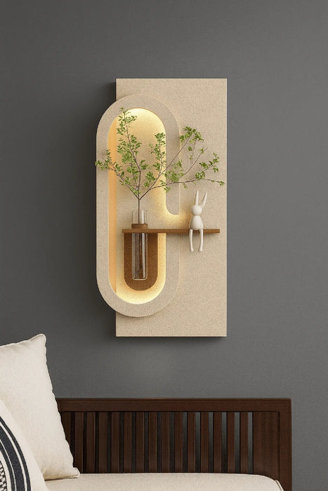 Luxury Handmade Sandstone Wall Panel with LED Light