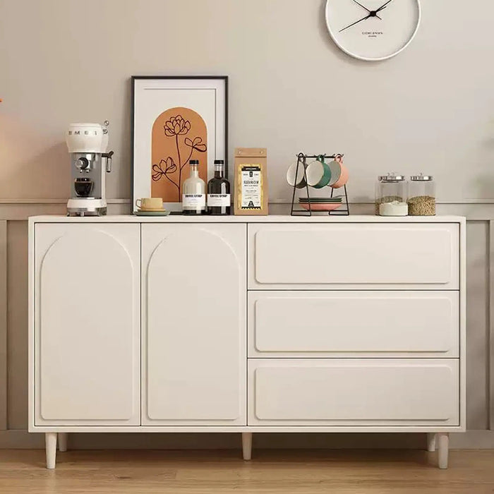 Modern Arched Wood Cabinet – Minimalist Storage