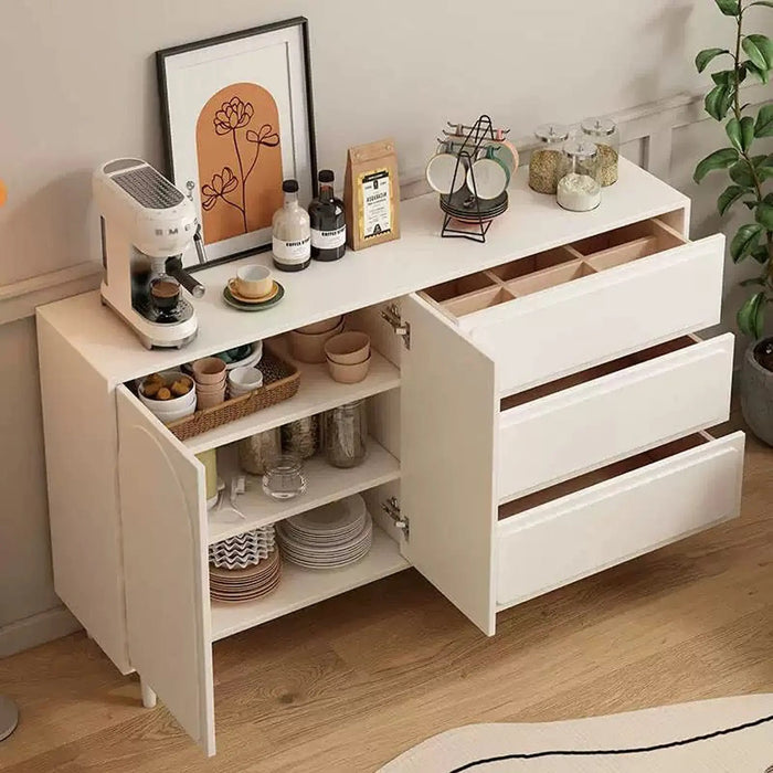 Modern Arched Wood Cabinet – Minimalist Storage