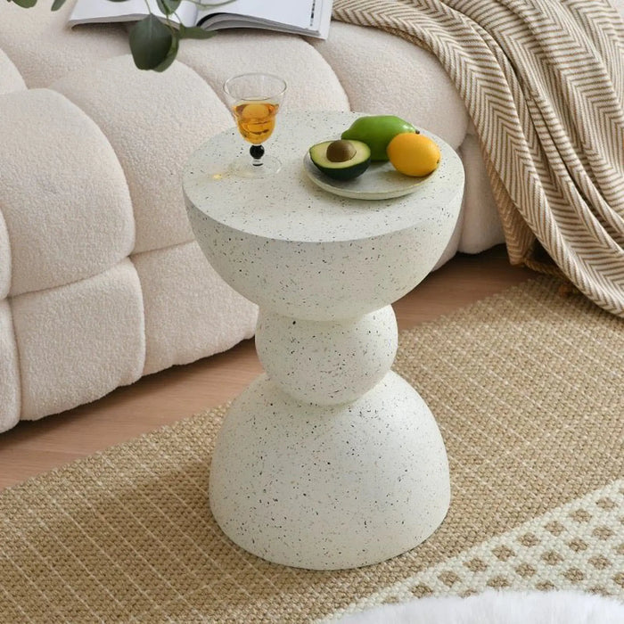 Modern Minimalist Sculptural stone like side table