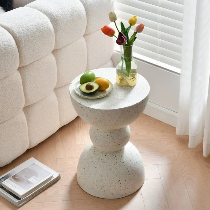 Modern Minimalist Sculptural stone like side table
