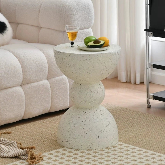Modern Minimalist Sculptural stone like side table