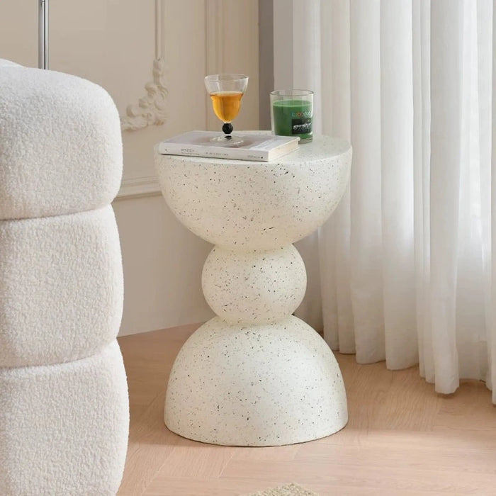 Modern Minimalist Sculptural stone like side table