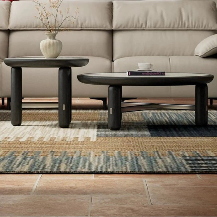 Nero Travertine Duo Coffee Table Set